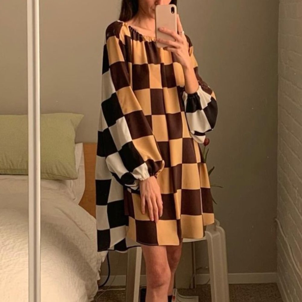 Local Woman Chess Dress